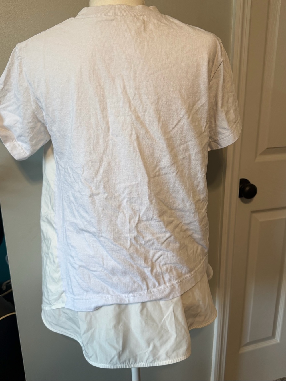 Sacai White Layered Pocket Short-Sleeve Tee View 3